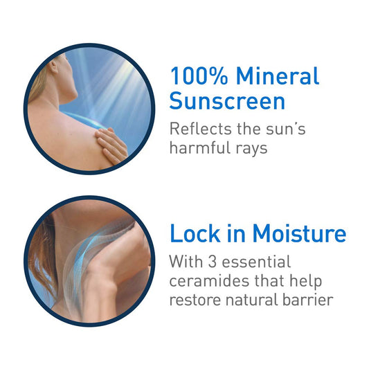 CERAVE | HYDRATING MINERAL SUNSCREEN SPF 50 FACE LOTION