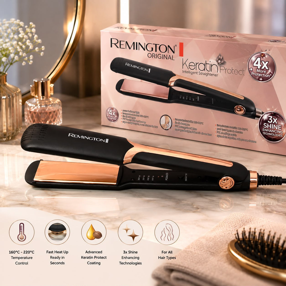 Remington 5000watts Double Heat/Cool Function KMD-126 Hair Dryer with Box Packing