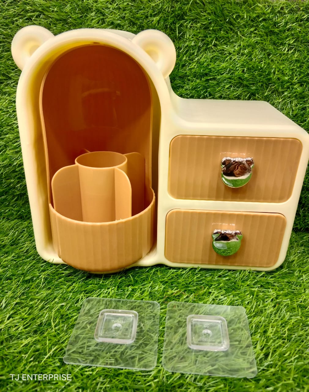 360° Rotating Makeup Holder Organizer Case for Wall Mountable Desktop Home