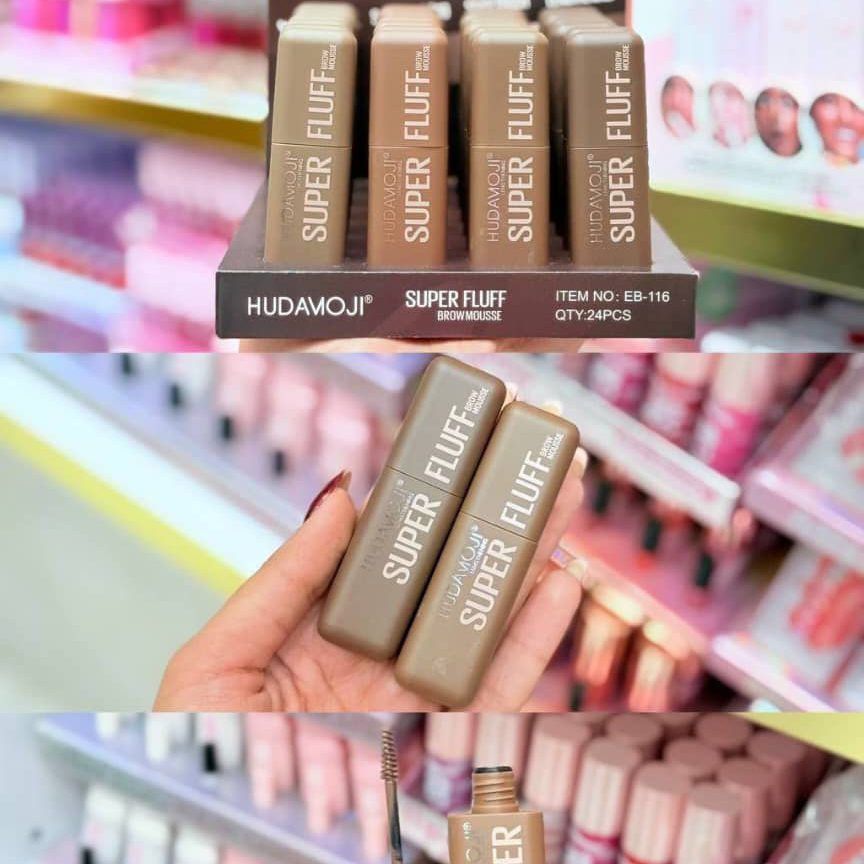 HudaMoji Super Fluff Brow Mousse – Tinted, Long-Wear Brow Setter