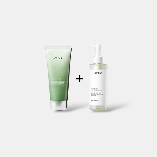 Deal 2 | HeartLeaf Cleansing Foam + Cleansing Oil | Anua