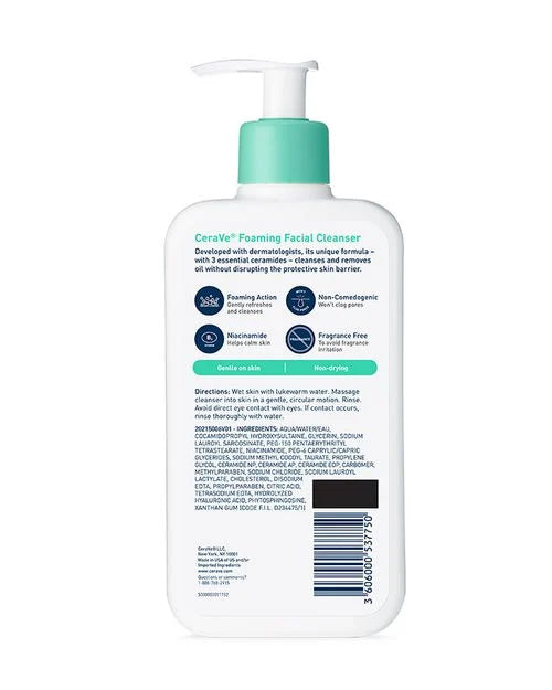 CERAVE | FOAMING FACIAL CLEANSER
