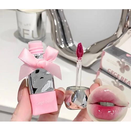 Original Gege Bear Bow High Quality Lip Gloss – 3 Pcs Set