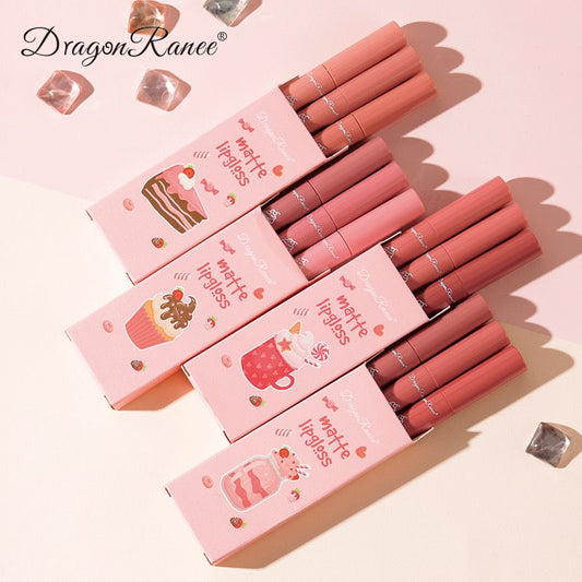 DRAGON RANEE 3PCS/Set Velvet Matte Lip Gloss