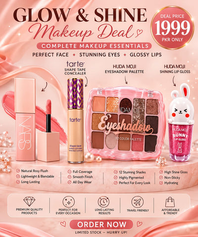 ✨ Glow & Shine Makeup Deal | 4-in-1 Premium Makeup Combo |