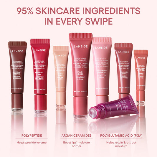 LANEIGE - Glaze Craze Tinted Polypeptide Lip Serum -