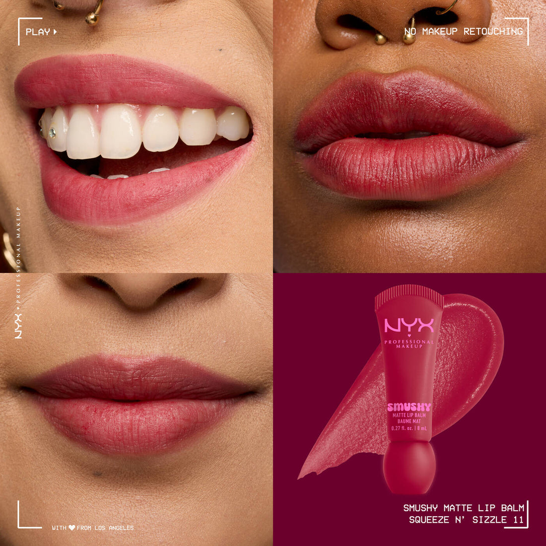 NYX Professional Makeup SMUSHY MATTE LIP BALM