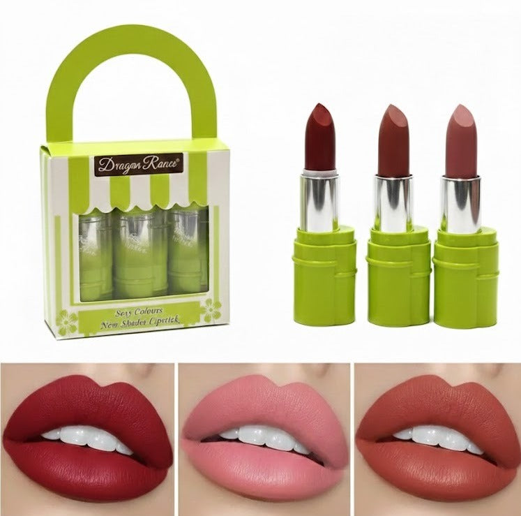 Dragon Ranee 3 pcs Matte Lipstick